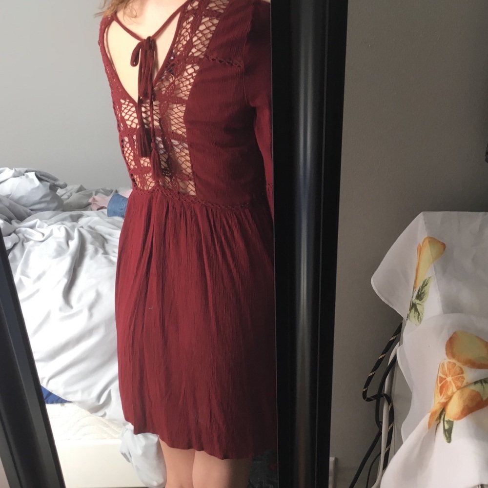 M American Eagle dress with crochet detailing